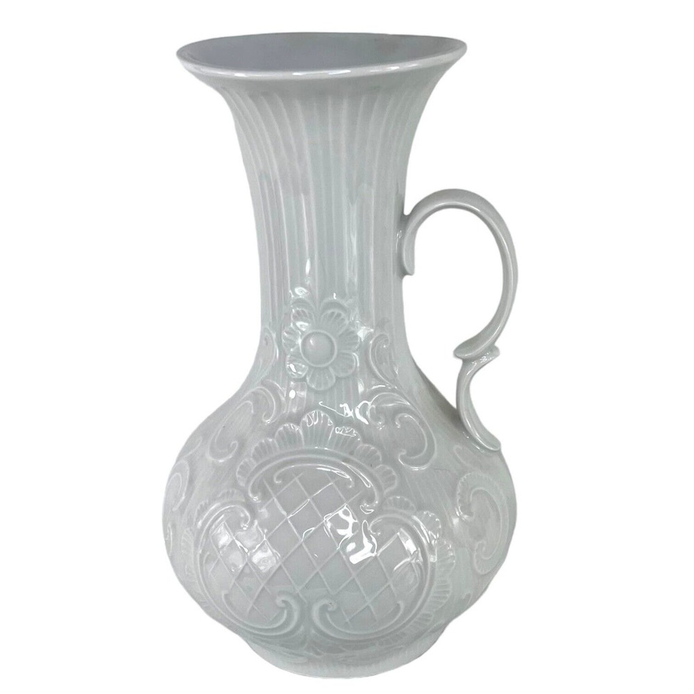 Wunsiedel Bavaria Germany Retsch Co White Pitcher Vintage‎ 1970s Rare Excellent